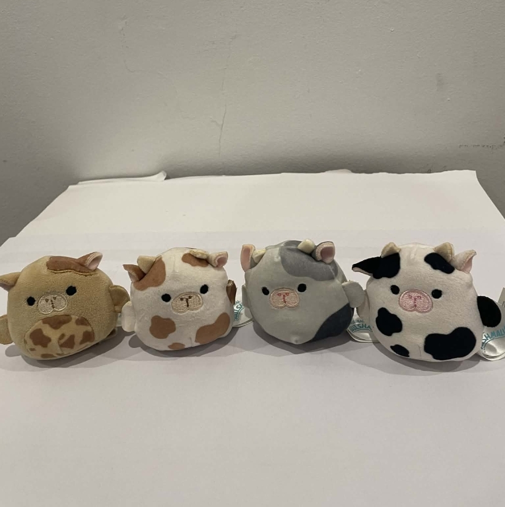 Micromallow Seacows Plush Bundle (4) HTF Squishmallow